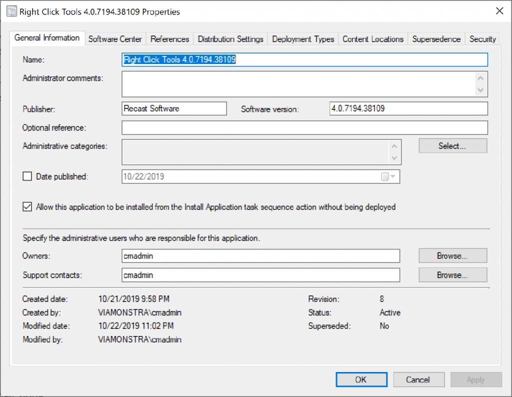 Silent Installation - ConfigMgr App Model