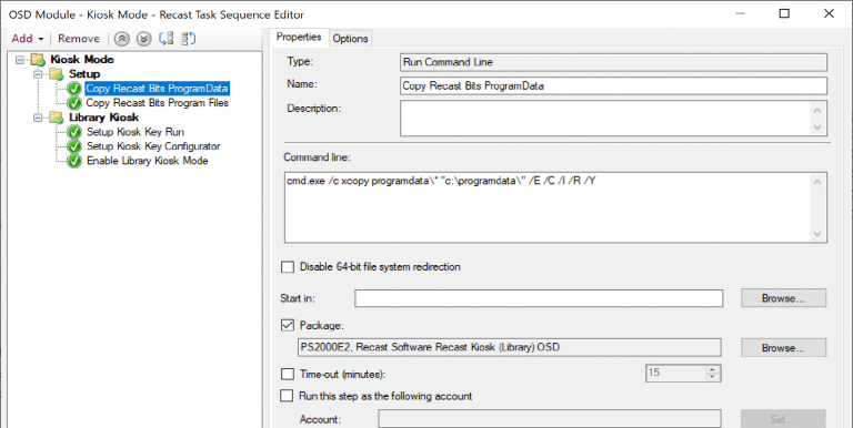 Create the Task Sequence Module