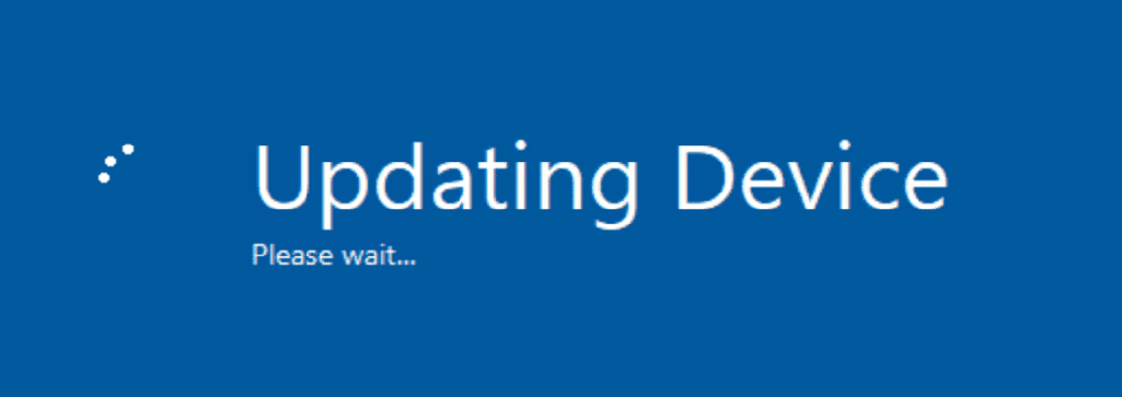 The Default Screensaver for UWF Servicing Mode