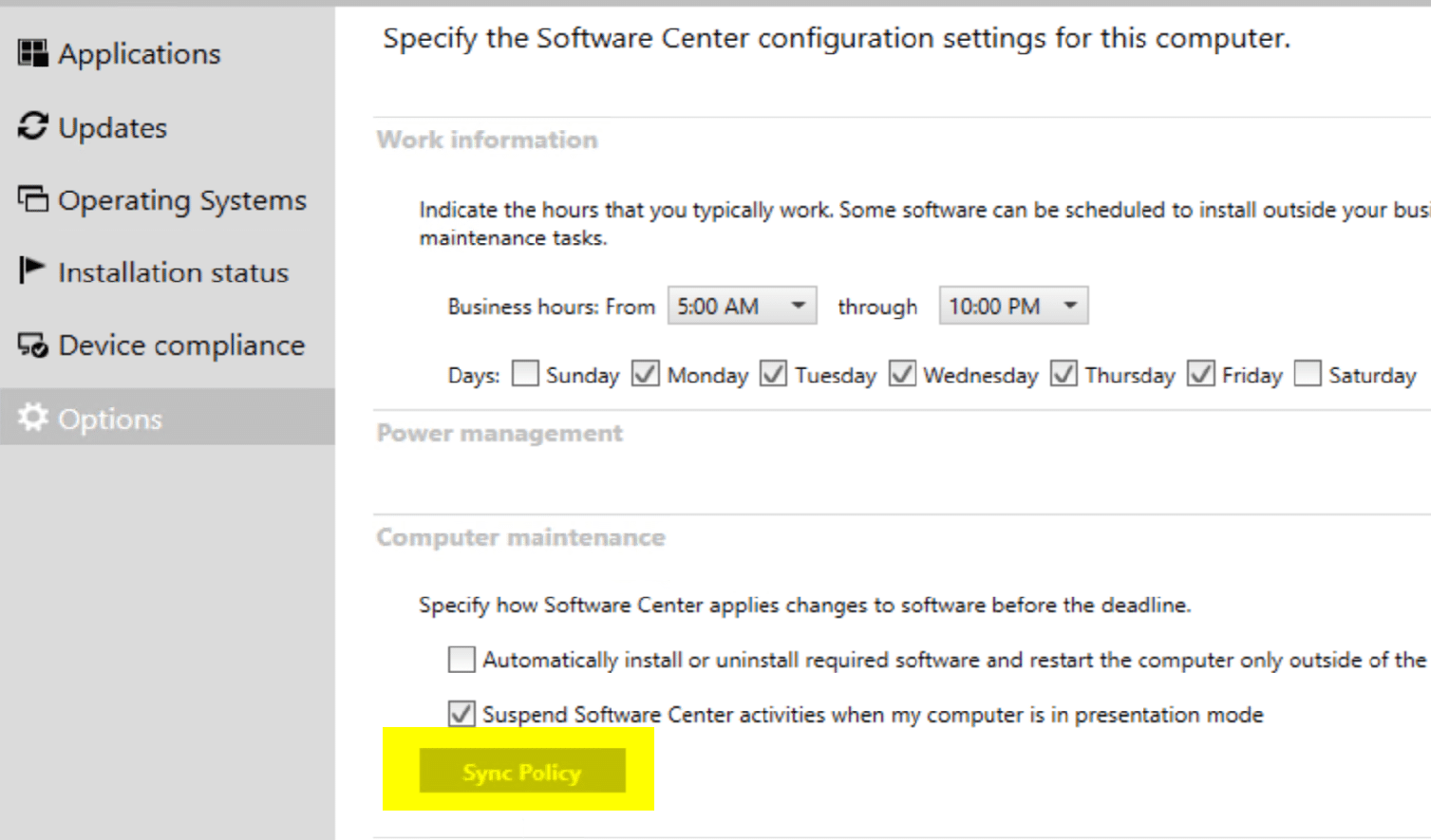 Sync policy and try to speed up this process