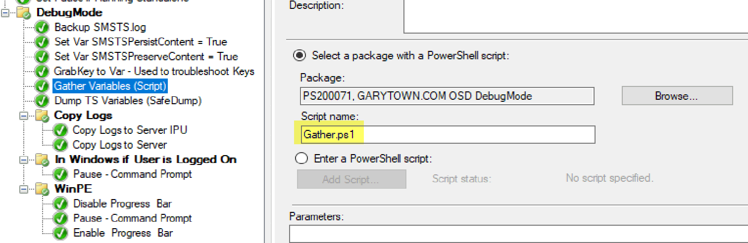 Gather Script