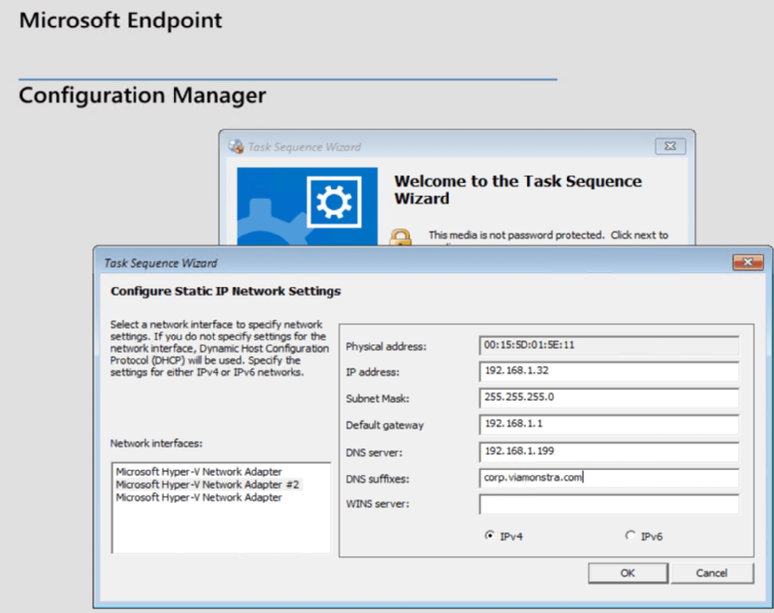 Setting the IP Info in WinPE