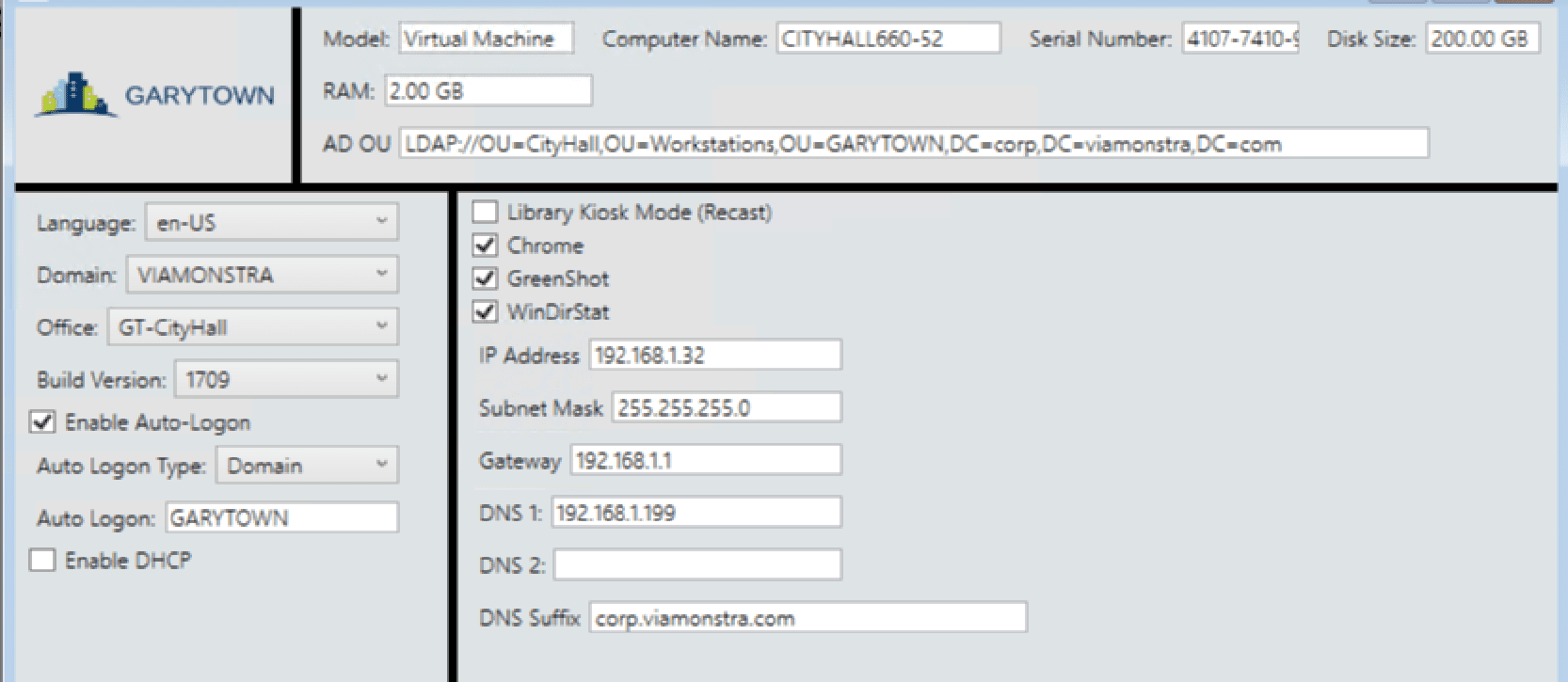 Display variables and add / modify