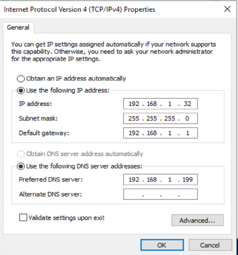 Settings are applied to the Network adapter after OSD is complete