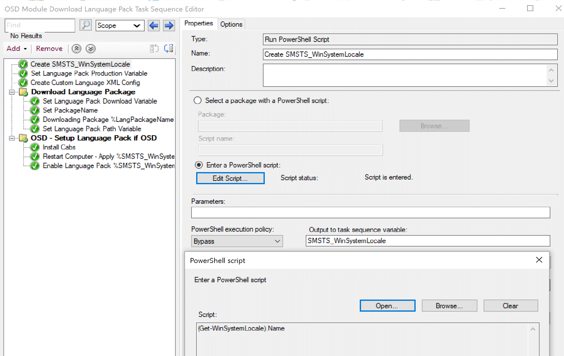 Using the 1902+ Step to create a variable from the powershell output