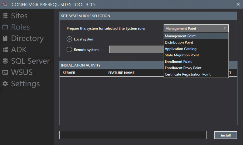 ConfigMgr Prerequisite Tools