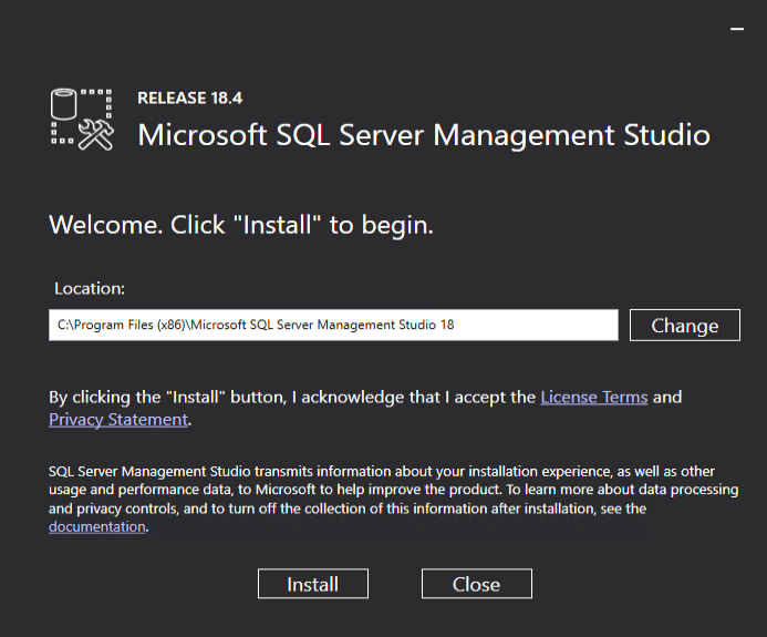 Studio de gestion de serveur SQL Microsoft