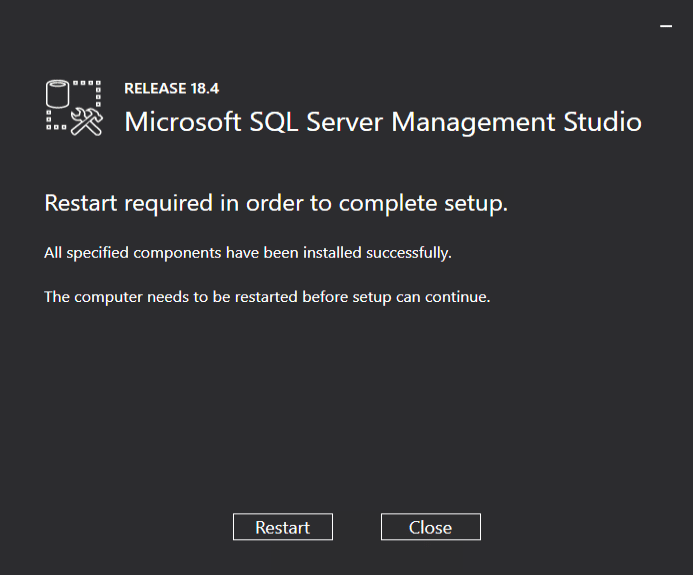 Microsoft SQL server Management Studio