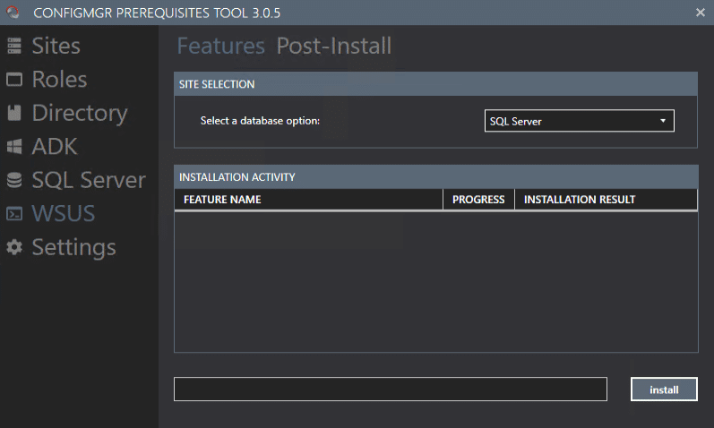 ConfigMgr Prerequisite Tools