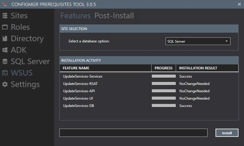 ConfigMgr Prerequisite Tools