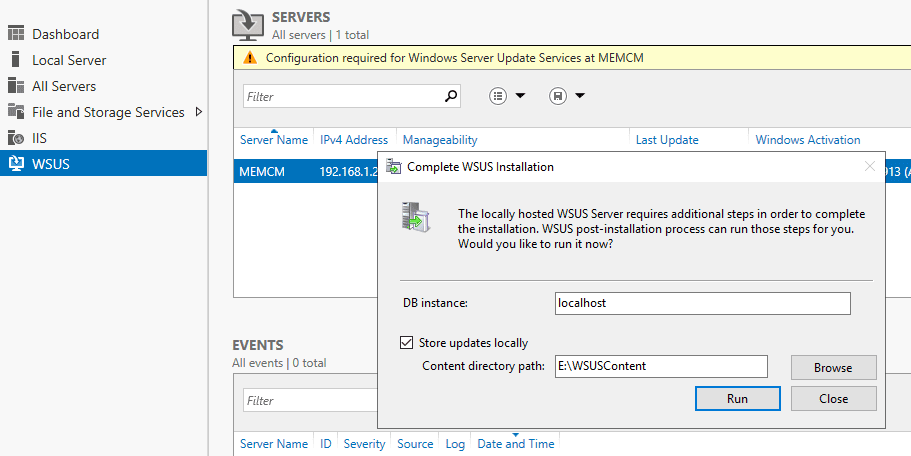 WSUS Servers