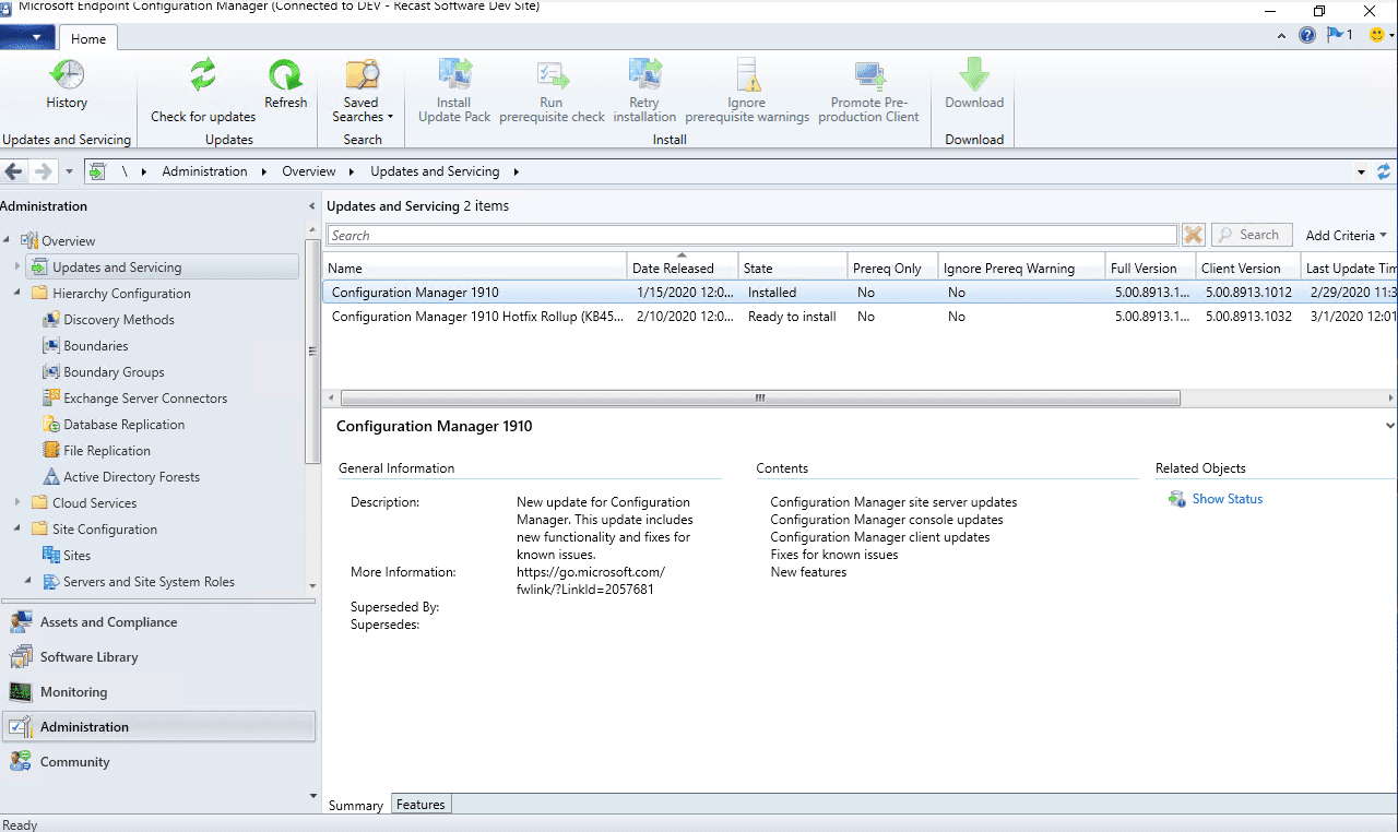 Microsoft SCCM System Center Configuration Manager