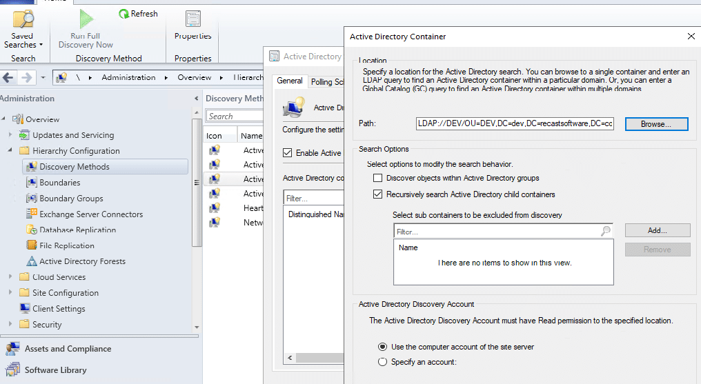 Active Directory Container