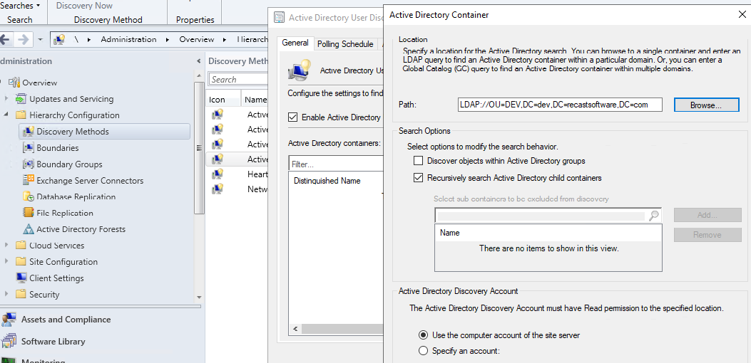 Contenitore Active Directory