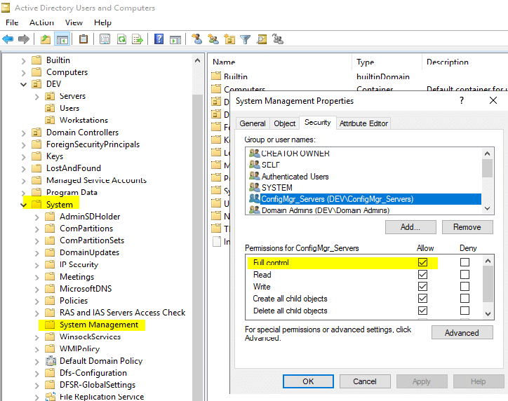 Utenti e computer di Active Directory