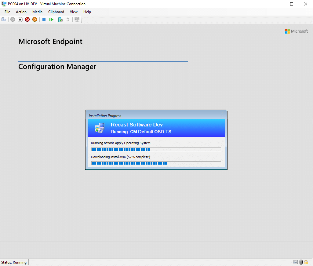 Microsoft Slutpunkt Configuration Manager
