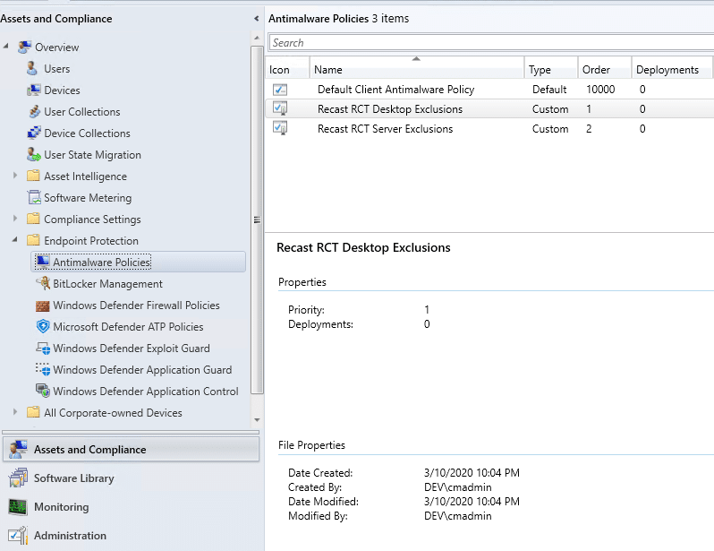 Antimalware Properties