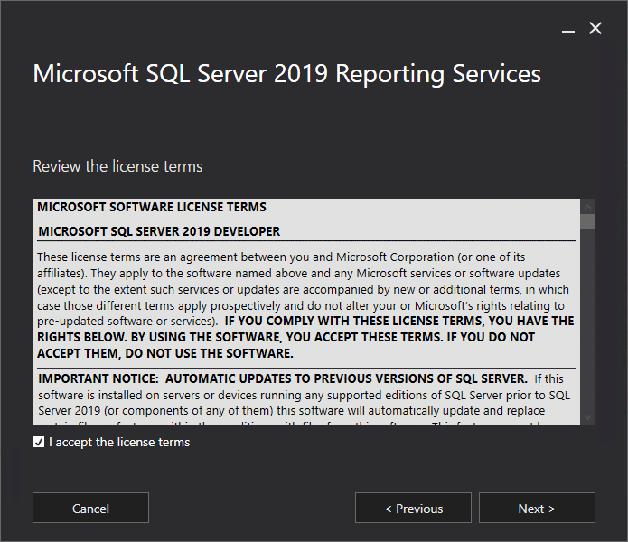 Microsoft Servicios de informes de SQL Server