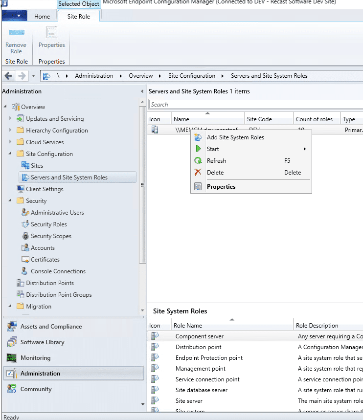 Microsoft SQL MEMCM