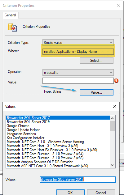 Criterion Properties