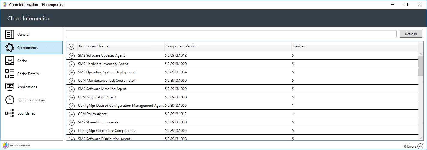 Configuration Manager Client Info