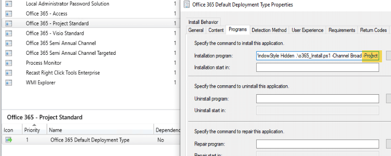 Office 365 Deployment with MEMCM | Creating the Office Installer | Advanced