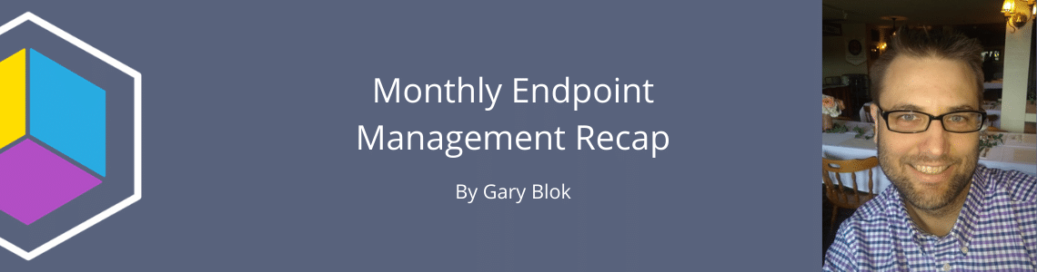 Recast Software's Riepilogo mensile della gestione degli endpoint