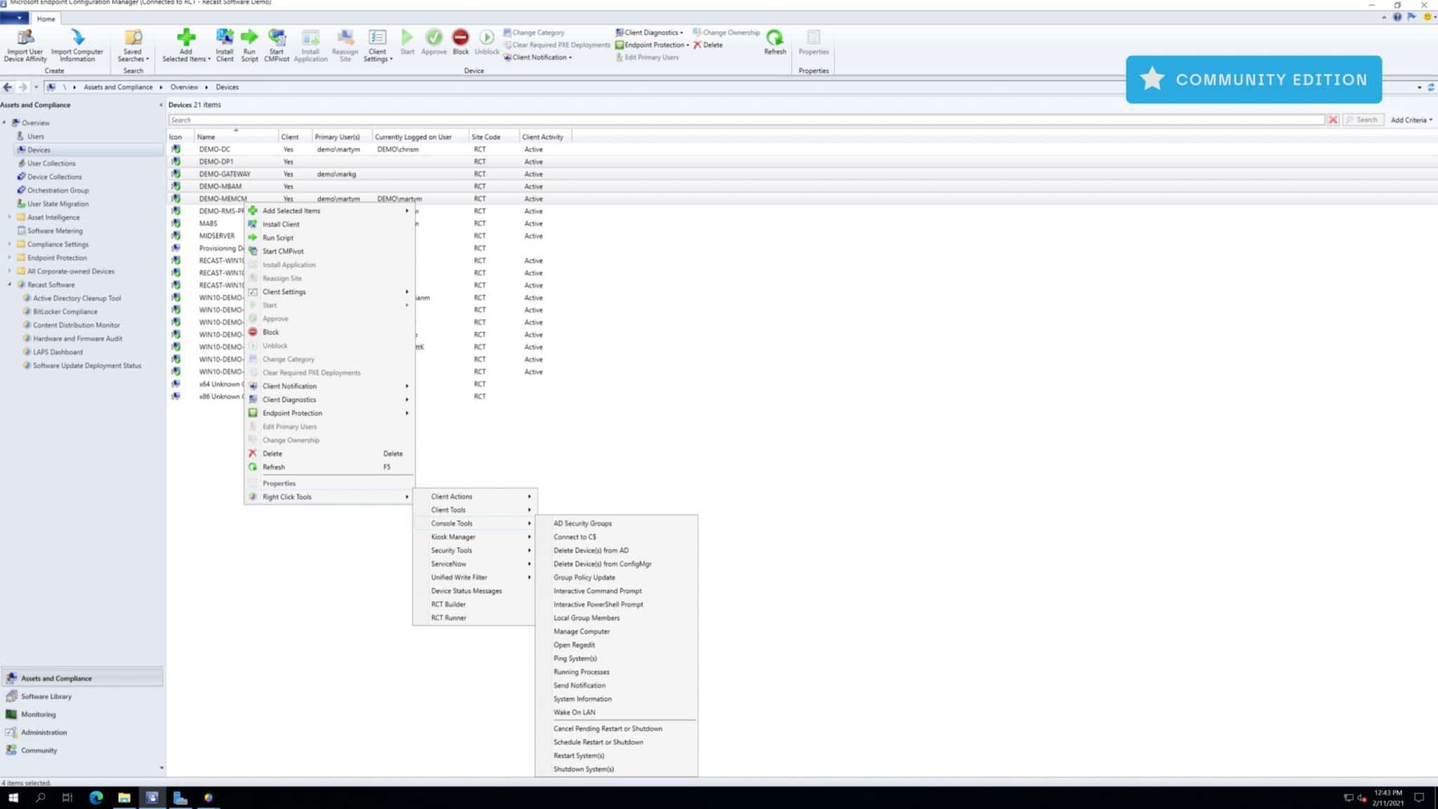 Right Click Tools Helps Co-Managed Intune and ConfigMgr Environments