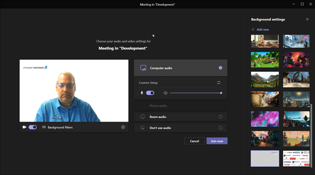 Add a Custom Background - Microsoft Teams