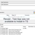 App is Not Available - Recast - Test App