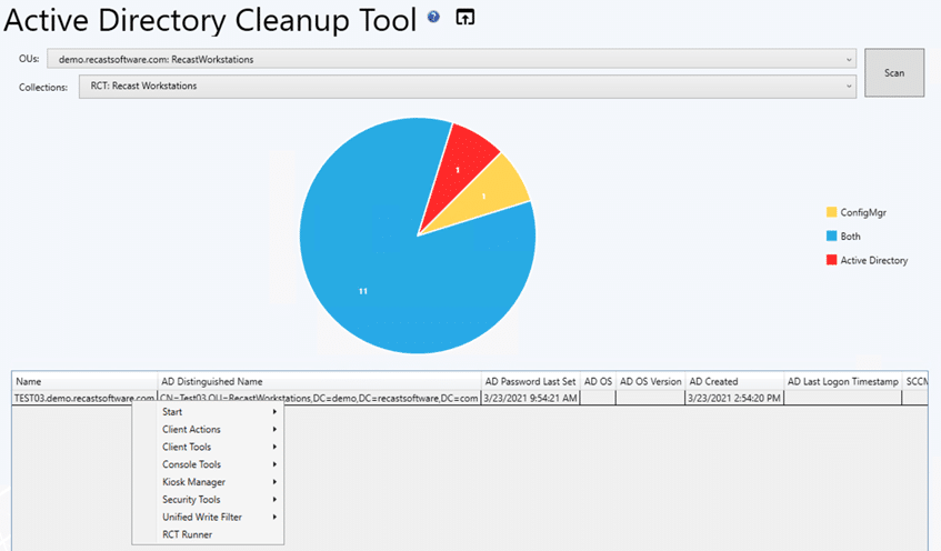 Active Directory Cleanup Tool - Take Action