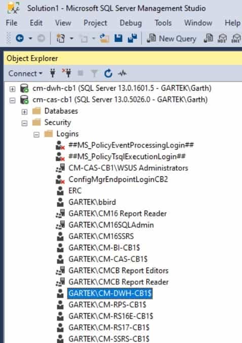 Add Tables to the ConfigMgr Data Warehouse - SSMS
