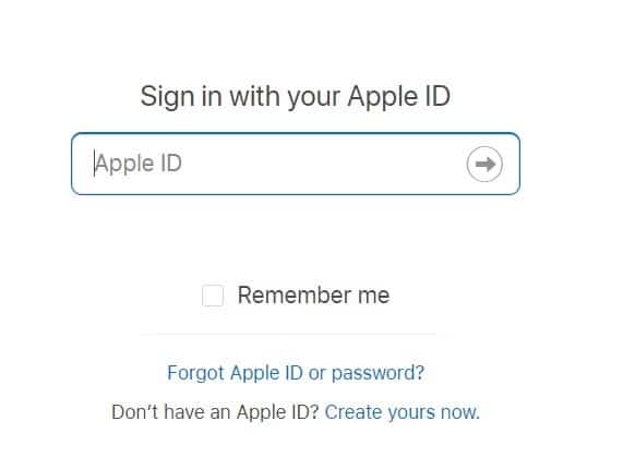 Apple MDM -varmenne - Apple ID -kirjautuminen