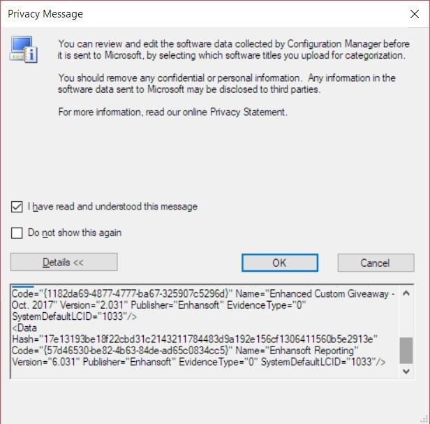 Asset Intelligence - Details Details