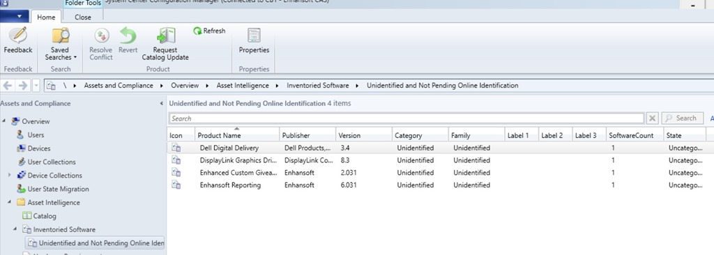 Asset Intelligence - List List
