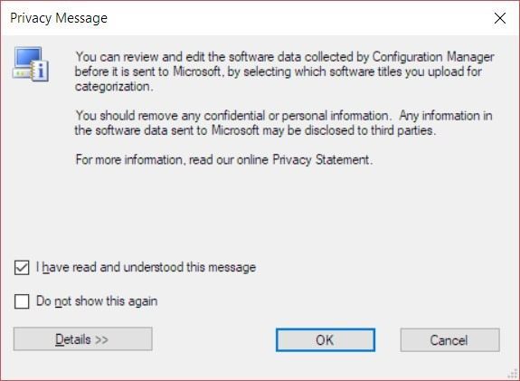 Asset Intelligence - Privacy Message Asset Intelligence - Privacy Message
