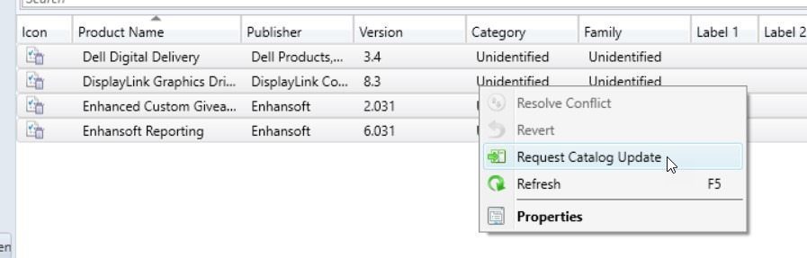Asset Intelligence - Request Catalog Update Asset Intelligence - Request Catalog Update