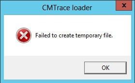 Error de CMTrace