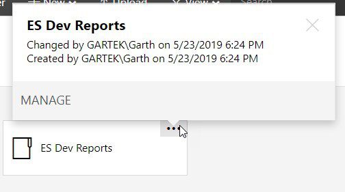 Delete SSRS Reports - Folder - Manage