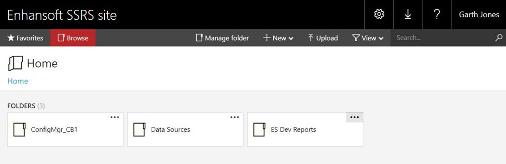 Delete SSRS Reports - Locate the Folder