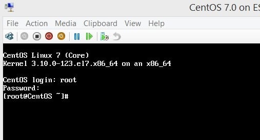 Cómo instalar un inicio de sesión de máquina virtual Linux CentOS 7