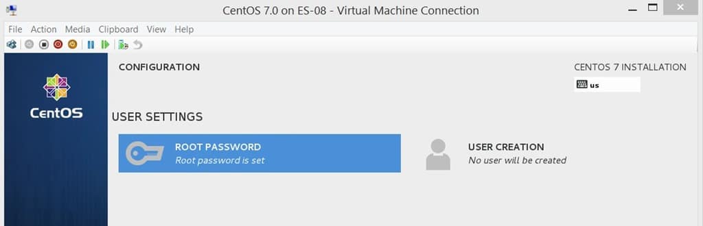 How to Install a CentOS 7 Linux Virtual Machine-User Creation