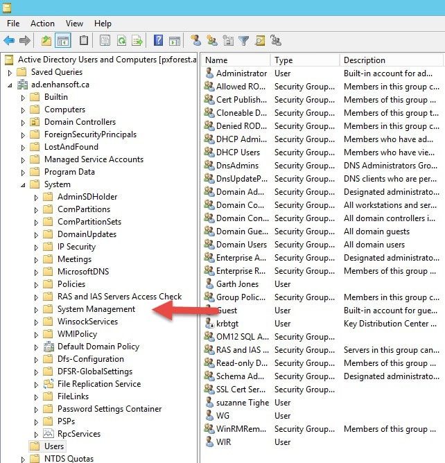How to Manually Create a System Management Container for ConfigMgr-Active Directory Active Directory