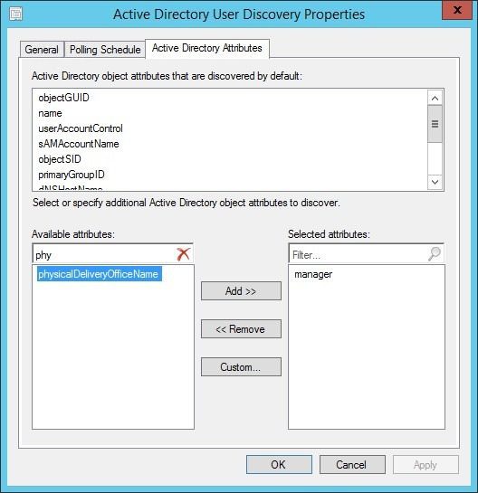 Office Location Details-Active Directory Attributes