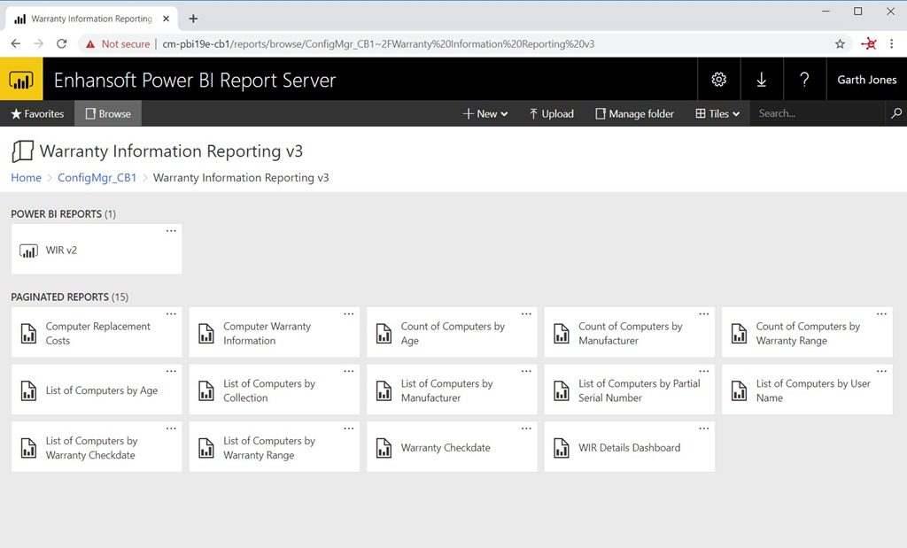 Power BI Report Server as a ConfigMgr Reporting Services Point - Enhansoft Power BI Report Server-Power BI Reports