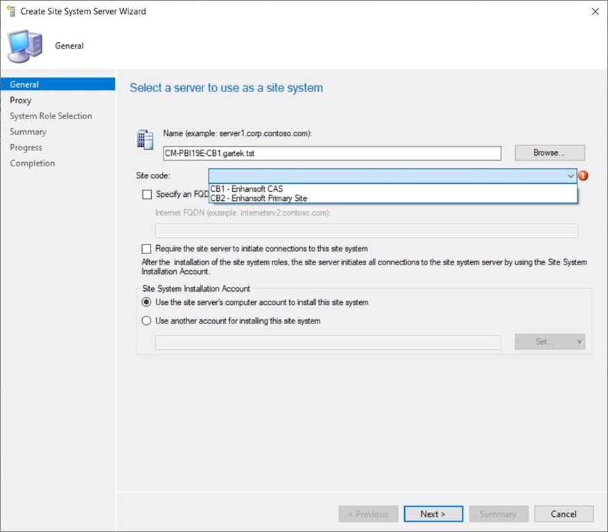 Power BI Report Server as a ConfigMgr Reporting Services Point - Select Site Code