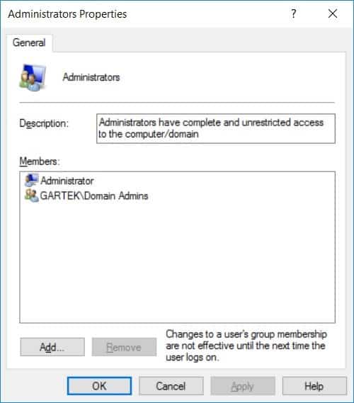 SCCM Reporting Services Point - Administrators Properties