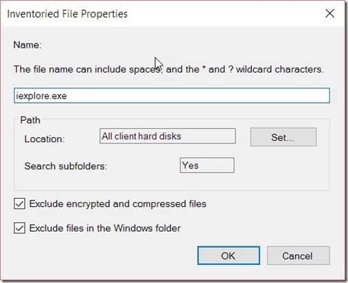 SCCM Software Inventory - Inventoried File Properties SCCM Software Inventory - Inventoried File Properties