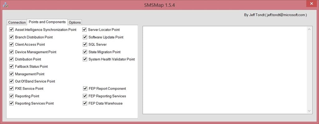 SMSMap-poäng och komponenter