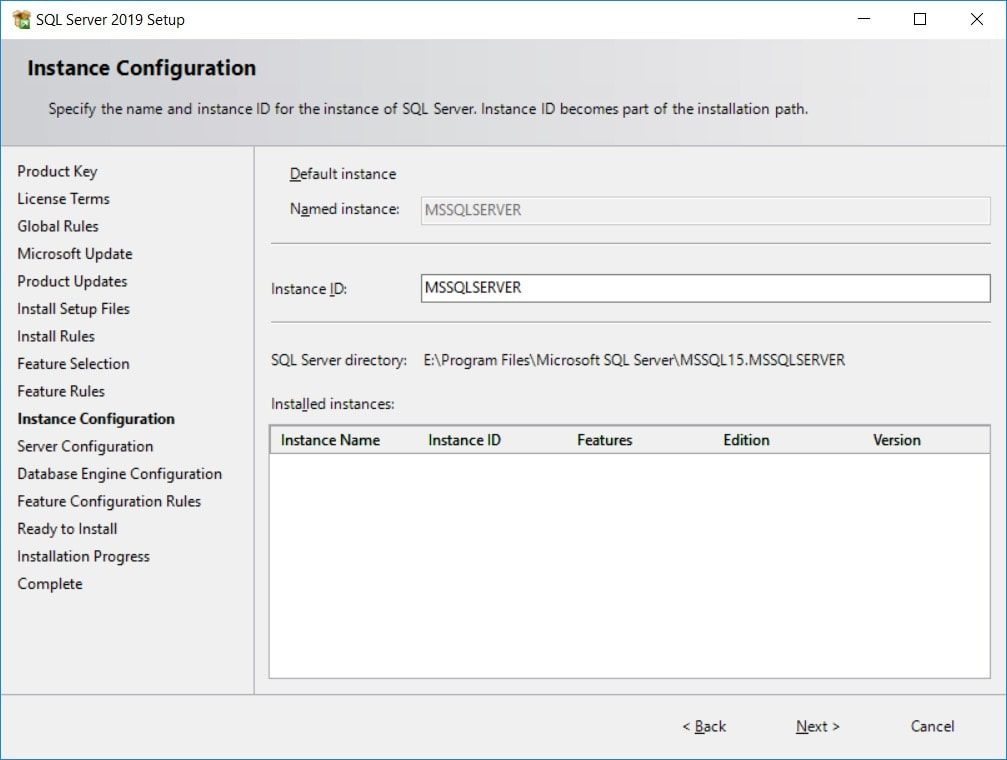 SQL Server 2019 - Instance Configuration